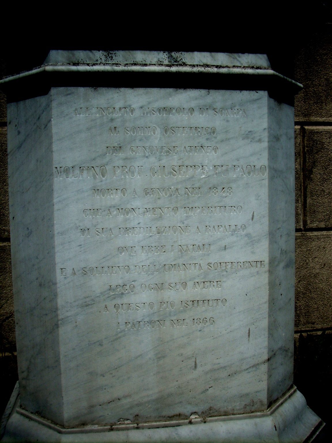 Giuseppe Molfino's monument, Rapallo, Italy - 04.JPG